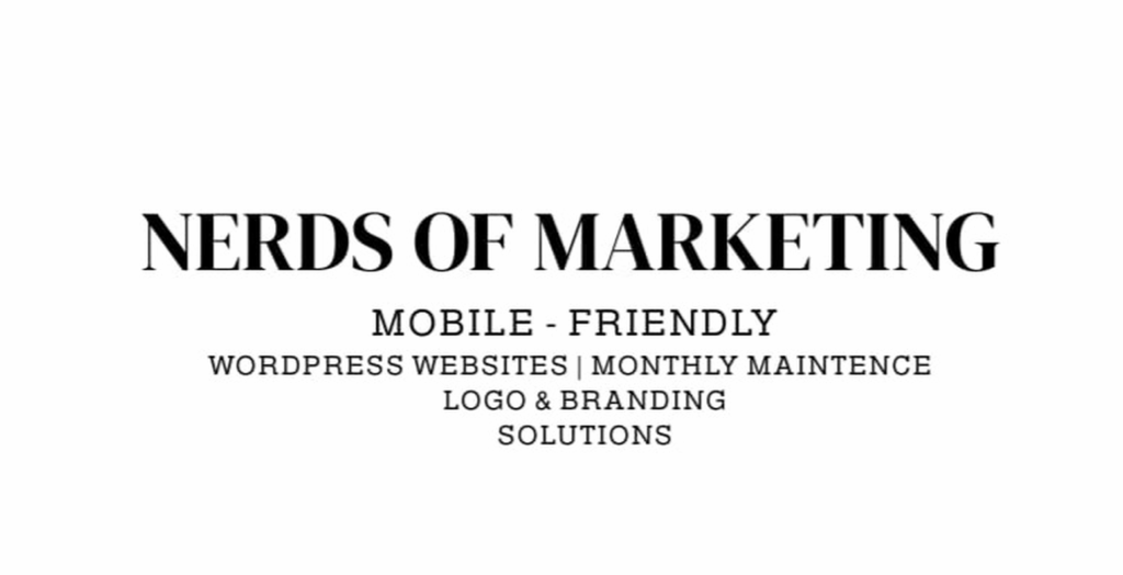 Nerds Of Marketing wordmarks Logo